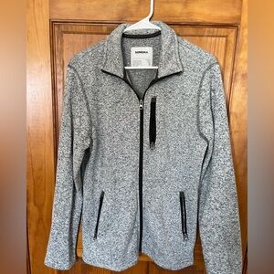 Sonoma Gray Full-Zip Men's Sweater Jacket